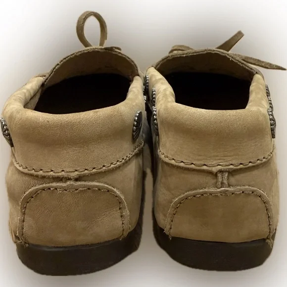 Minnetonka Women’s Suede Moccasin Loafers Tan Size 8 - Picture 5 of 7